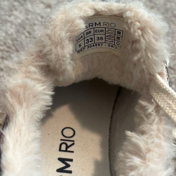 NWT FARM Rio Blue Anika Tapestry Platform Sneakers - Size 5 - Picture 9 of 14